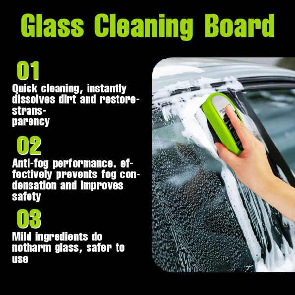 1pc Oil Film Brush 2.0, Clear Vision Glass Cleaner, Clearview Shield Clear Vision Windshield Cleaner, Car Windows