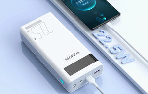 ROMOSS Sense 8P+ 30000mAh Power Bank | 18W Fast Charging | Triple Input & Output | Digital Display