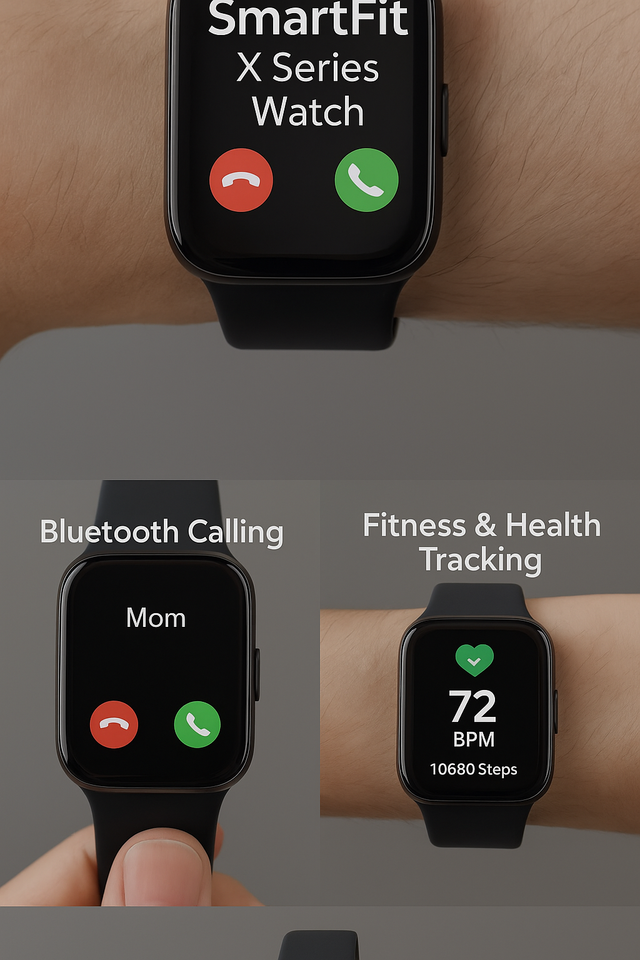 SmartFit Call & Fitness Watch – Waterproof, Stylish & Affordable"