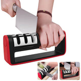 3-in-1 Kitchen Tool Set | Multi-Stage Blade Sharpening Tool with Ceramic Peeler & Easy-Grip Handle"
