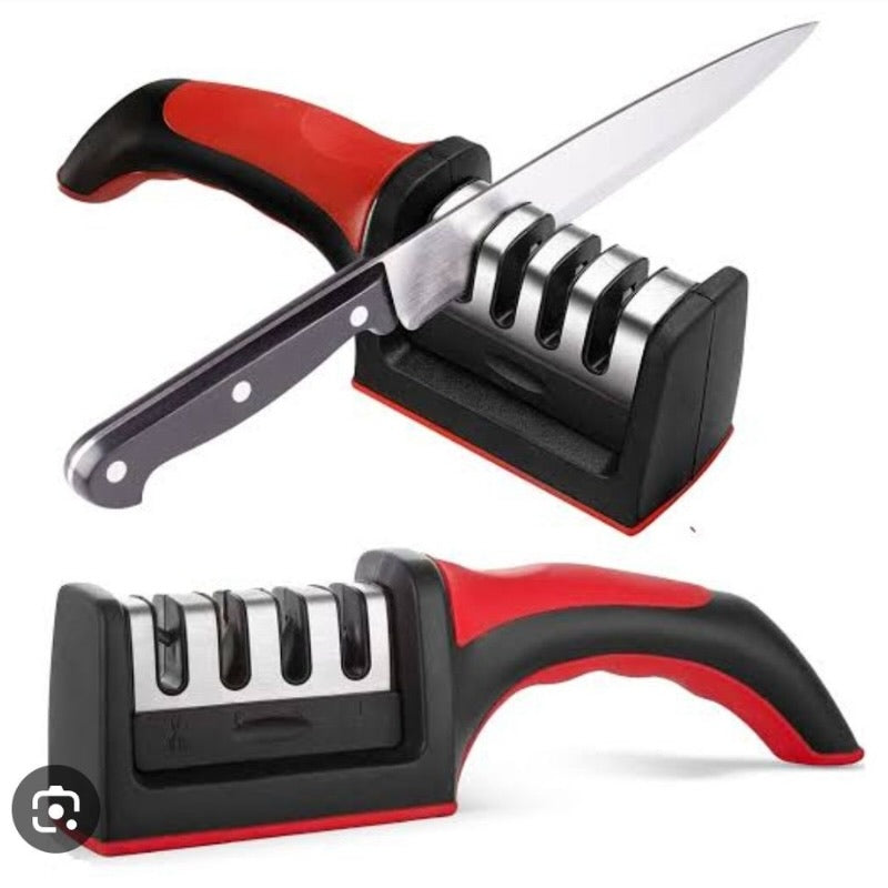 3-in-1 Kitchen Tool Set | Multi-Stage Blade Sharpening Tool with Ceramic Peeler & Easy-Grip Handle"
