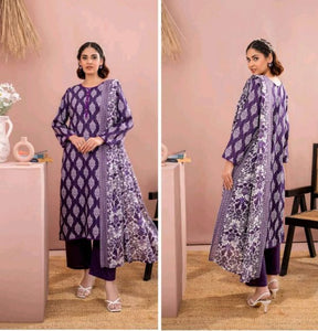 3 Pieceunstitched Suit Zesh Summaer Lawn Collection 2025