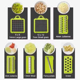 16 In 1 Multifunctional Vegetable Slicer Cutter Shredders Slicer With Basket Fruit Potato Chopper Carrot Grater