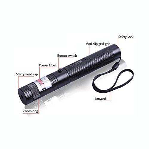 Jy-303 Green Laser Pointer – Rechargeable With Lock Key, Charger & Ideal For Teaching, Astronomy, Presentations More