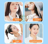 Surroundfan New Portable Bladeless Neck Fan – Foldable, Hands-free Cooling For Travel & Sports ( Random Color )