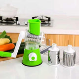 Tabletop Drum Grater | Manual Vegetable Cutter Slicer & Grater | Multi-functional Kitchen Gadget ( Random Color )