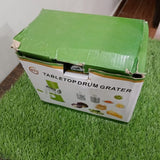 Tabletop Drum Grater | Manual Vegetable Cutter Slicer & Grater | Multi-functional Kitchen Gadget ( Random Color )